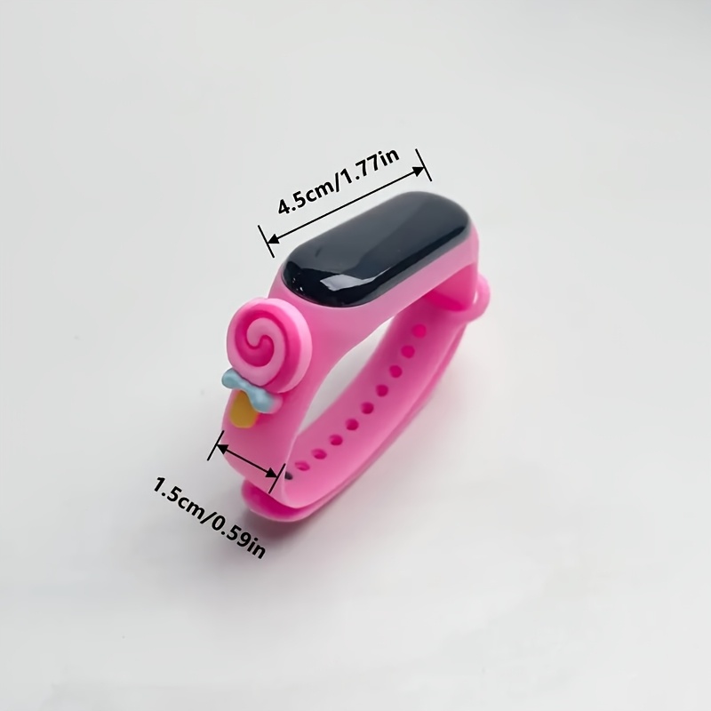 5pcs Animal Pattern Student Electronic Wristbands Set